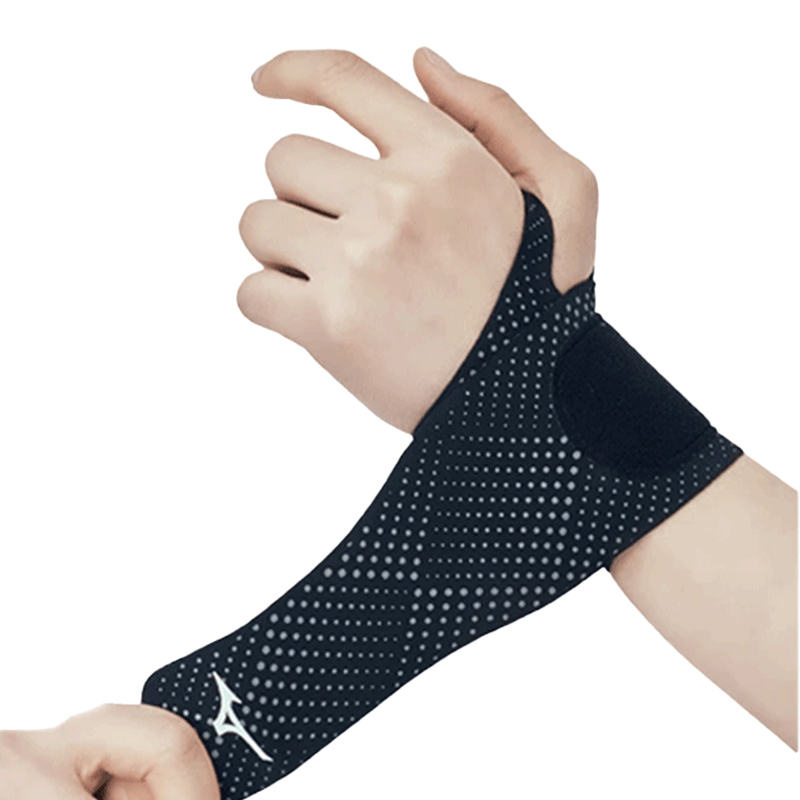 美津濃（MIZUNO）護(hù)腕男女運(yùn)動(dòng)腱鞘炎防扭傷健身籃球羽毛球鼠標(biāo)墊護(hù)具B522單雙只 淺灰色 雙只