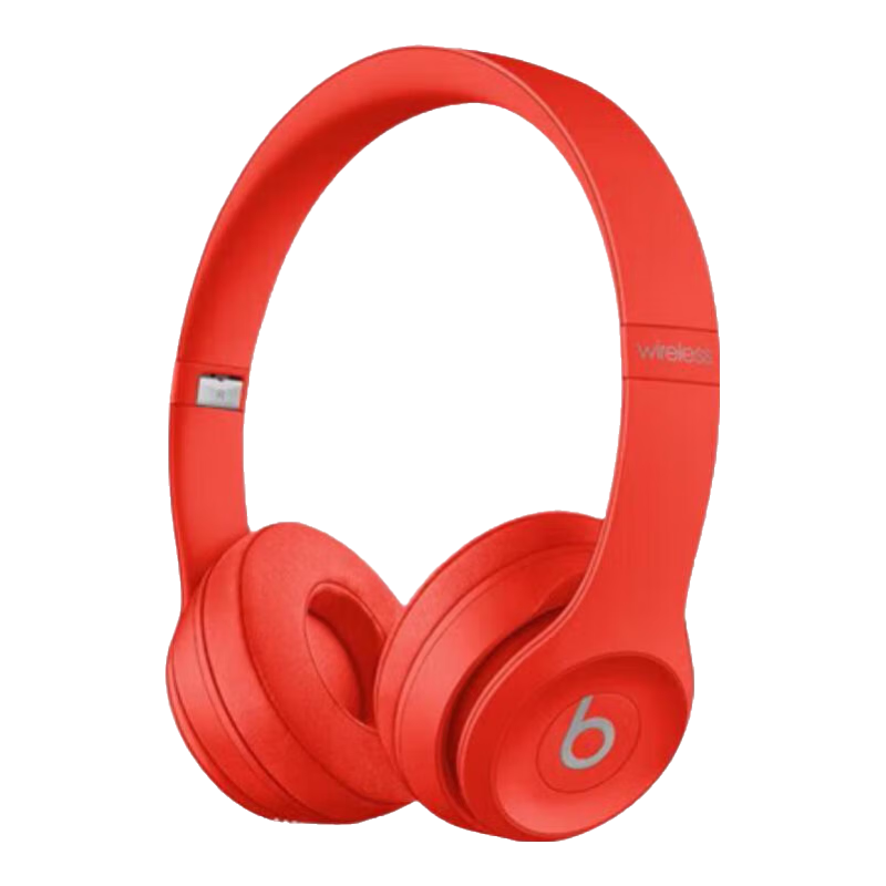 beats Solo3 Wireless 頭戴式 藍(lán)牙無線耳機(jī) 手機(jī)耳機(jī) 游戲耳機(jī) 紅色【全新僅拆封】
