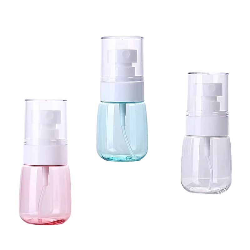 初舍（CHUSHE）超细雾分装瓶喷瓶喷雾器瓶按压化妆瓶酒精喷壶空瓶可上飞机30ml*3