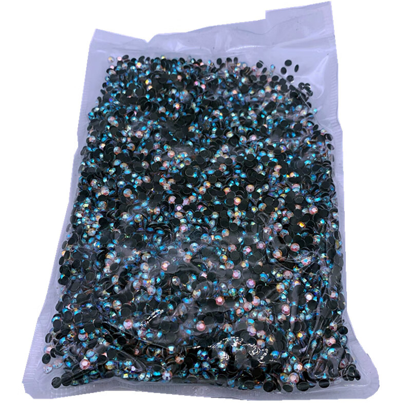 正品平底烫钻国A真双面钻彩色散钻带胶底衣服DIY贴钻补钻配饰包邮 紫色4.8毫米20号烫钻一包9千颗