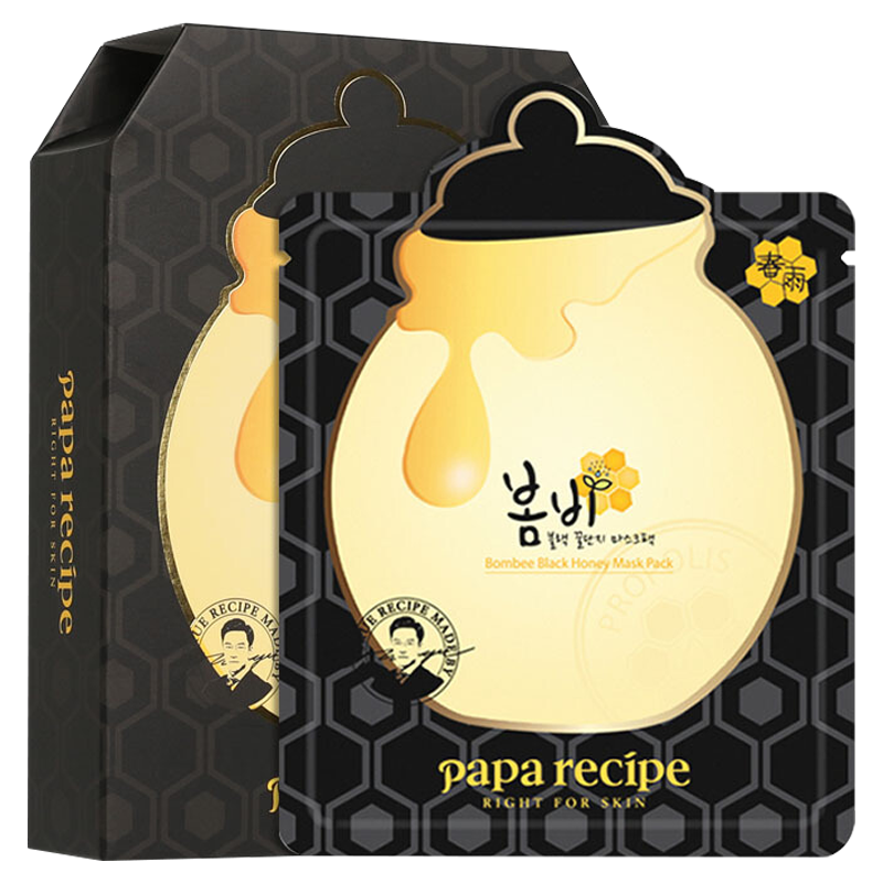 Papa recipe 春雨 蜂蜜面膜系列 黑蜂胶面膜 25g*10片