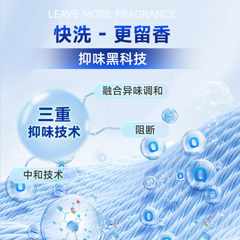 氧泡泡15分钟快洗粉去污渍除菌洗衣机快洗模式专用衣物清洁 600g