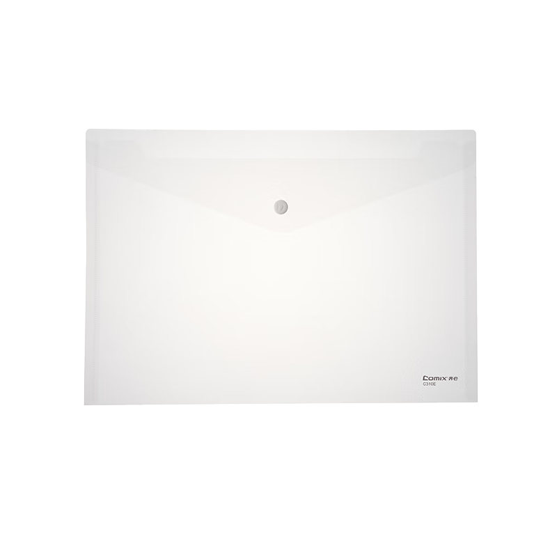 齐心（COMIX）开学资料收纳套装20只透明按扣袋+10只拉链网格袋+4只科目分类袋+1只浅蓝资料册60页