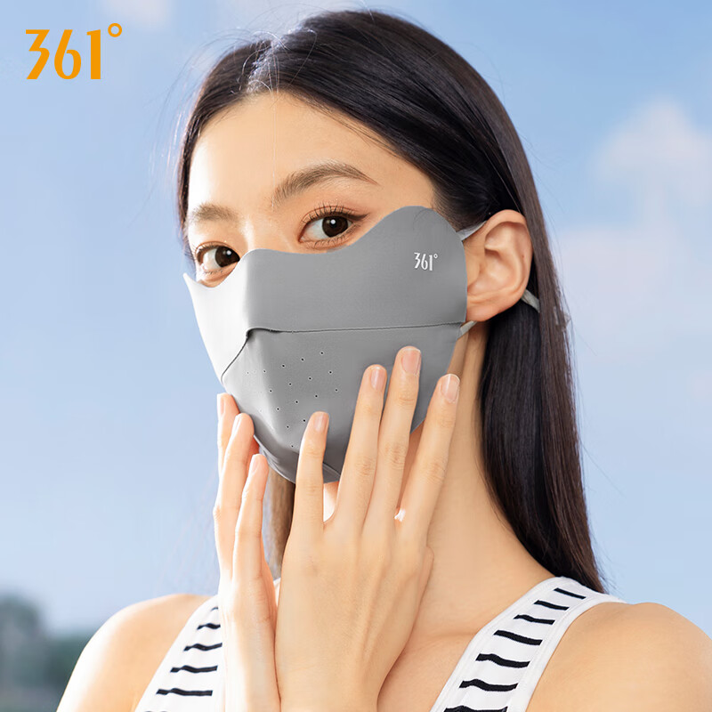 361°防晒口罩女防紫外线2025新款夏季冰丝高颜值透气骑行遮阳面罩