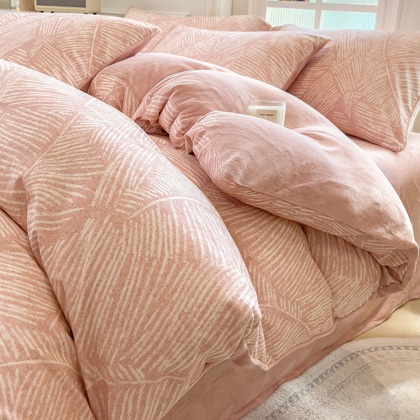 苏萱冬季ab面纯棉牛奶绒床上四件套全棉磨毛被套床单珊瑚法兰绒面床品 秘境 2.0m 床单款 四件套-被套220x240cm