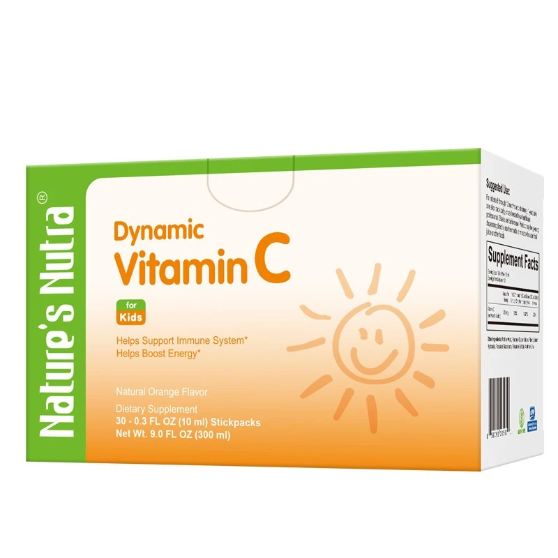 Nature's Nutra莱思纽卡儿童维生素C 婴幼儿增强免疫力宝宝VC 30条/盒 独立包装 维生素C条包 30条*2盒