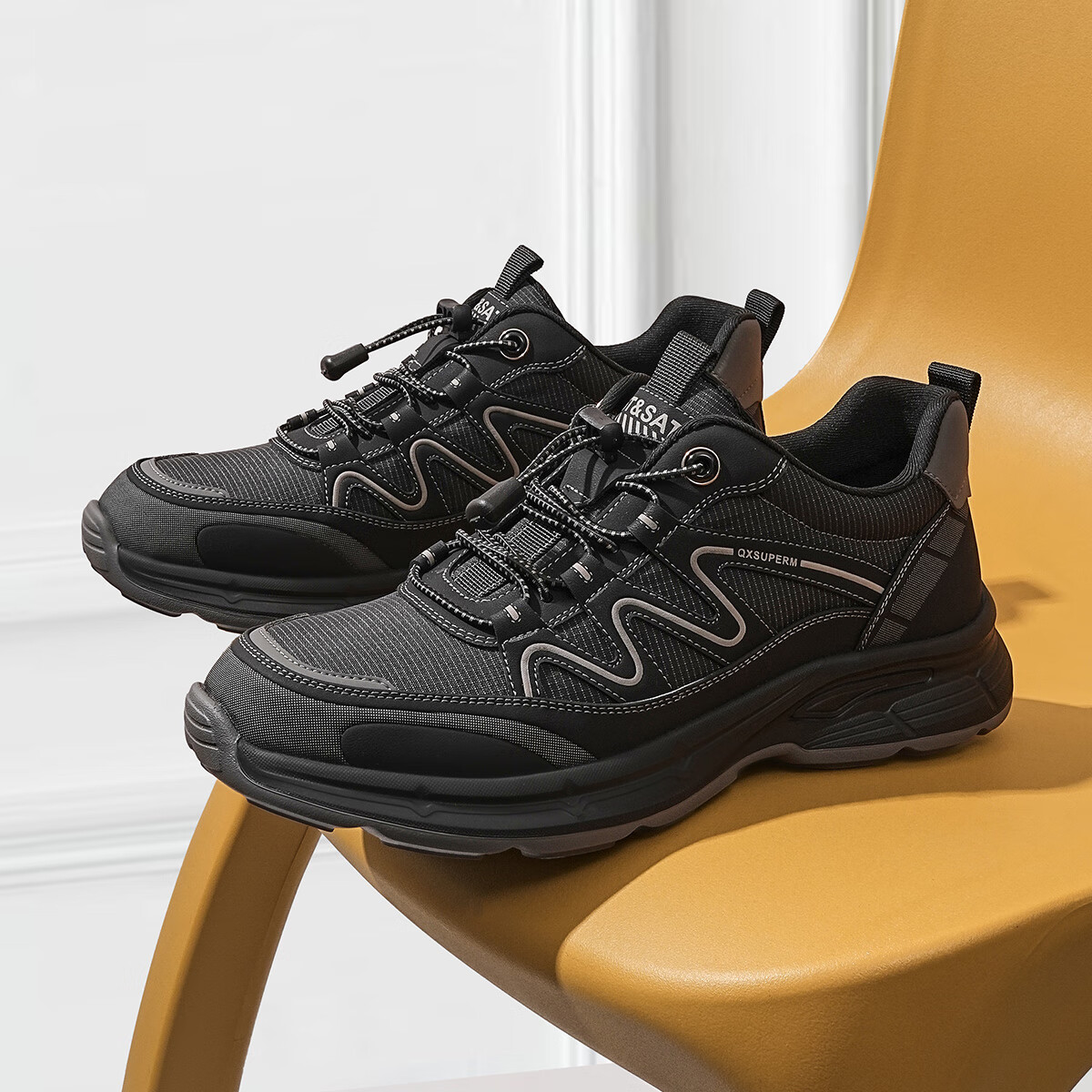 星期六男鞋时尚百搭网面鞋健步鞋透气运动跑步鞋休闲鞋子男