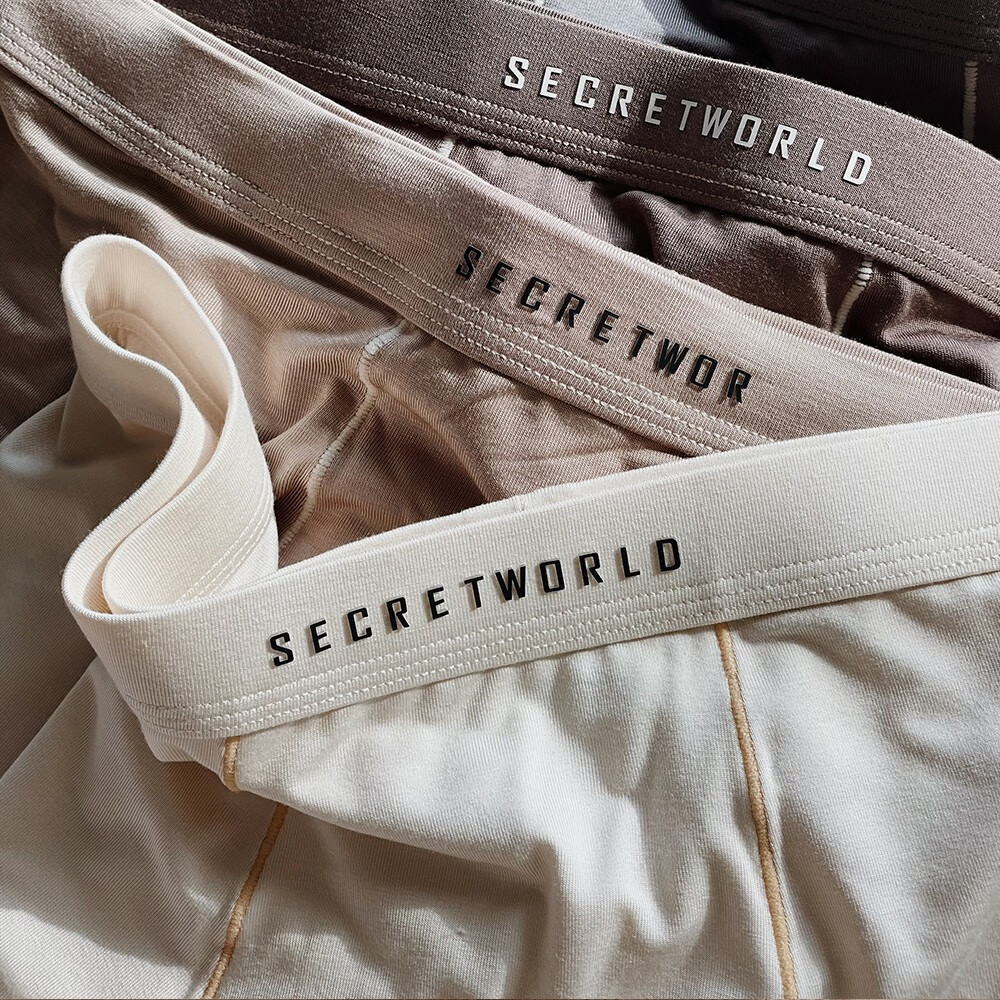 SecretWorld男士内裤男款抑菌透气夏季男式男生纯棉裆情侣平角青少年短裤衩 星歇银 1条 XL