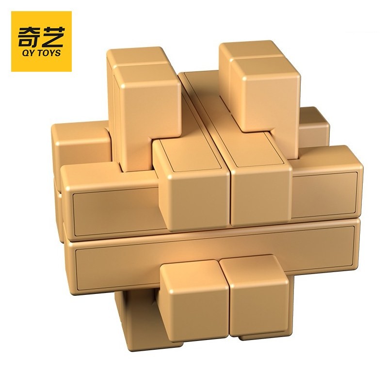 鲁班锁球解锁6块版男女孩儿童礼物 9根九根十二根玩具 笼中取物