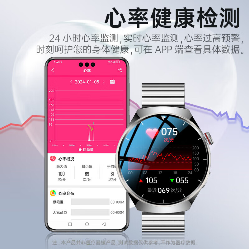 lieve华为机鸿蒙系统苹果机IOS适用无创智能血糖血压监测手表智能健康监测血脂尿酸一体机心率体温睡眠 顶配版黑【健康检测-升级精准度-蓝牙通话】 【支持尿酸血脂血氧血糖体温心率监测】