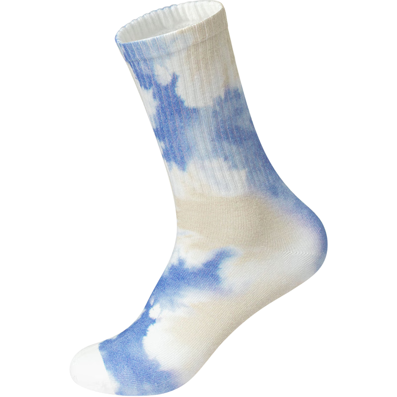 亚瑟士亚瑟士儿童25年秋季时尚满印运动袜抗菌消臭柔软舒适儿童袜 5018迷彩蓝 均码 M