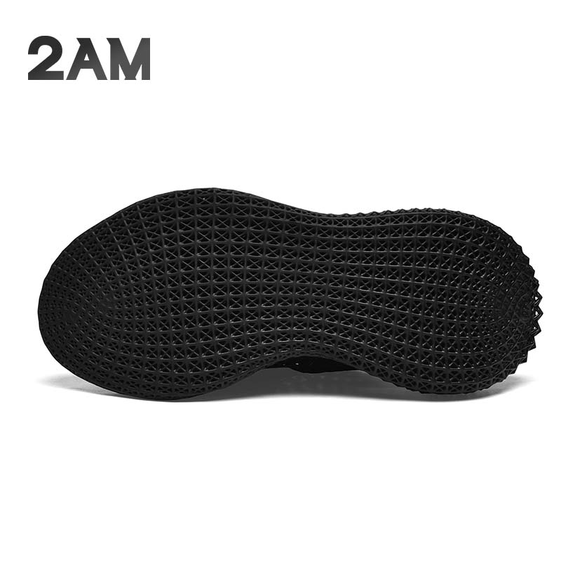 2AM· Rocker4D打印一体成型休闲鞋百搭时尚潮流男鞋春夏季3d打印鞋 石墨黑 38