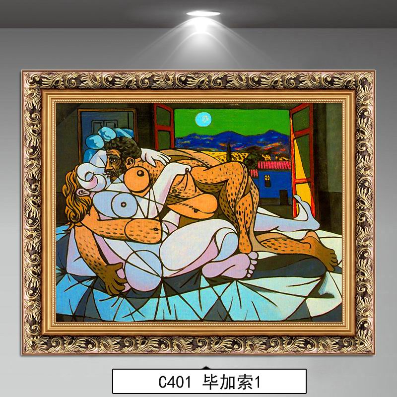 世界名画家毕加索梦客厅装饰画玄关挂画餐厅壁画抽象人物艺术油画