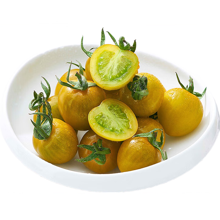 京鲜生 山东青口蜜圣女果净重2斤 新鲜绿色小番茄 源头直发包邮