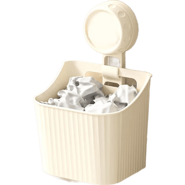 免打孔浴室壁挂式置物架壁挂收纳盒浴室卫生间厕所洗漱品收纳架 奶白-1吸盘1盒