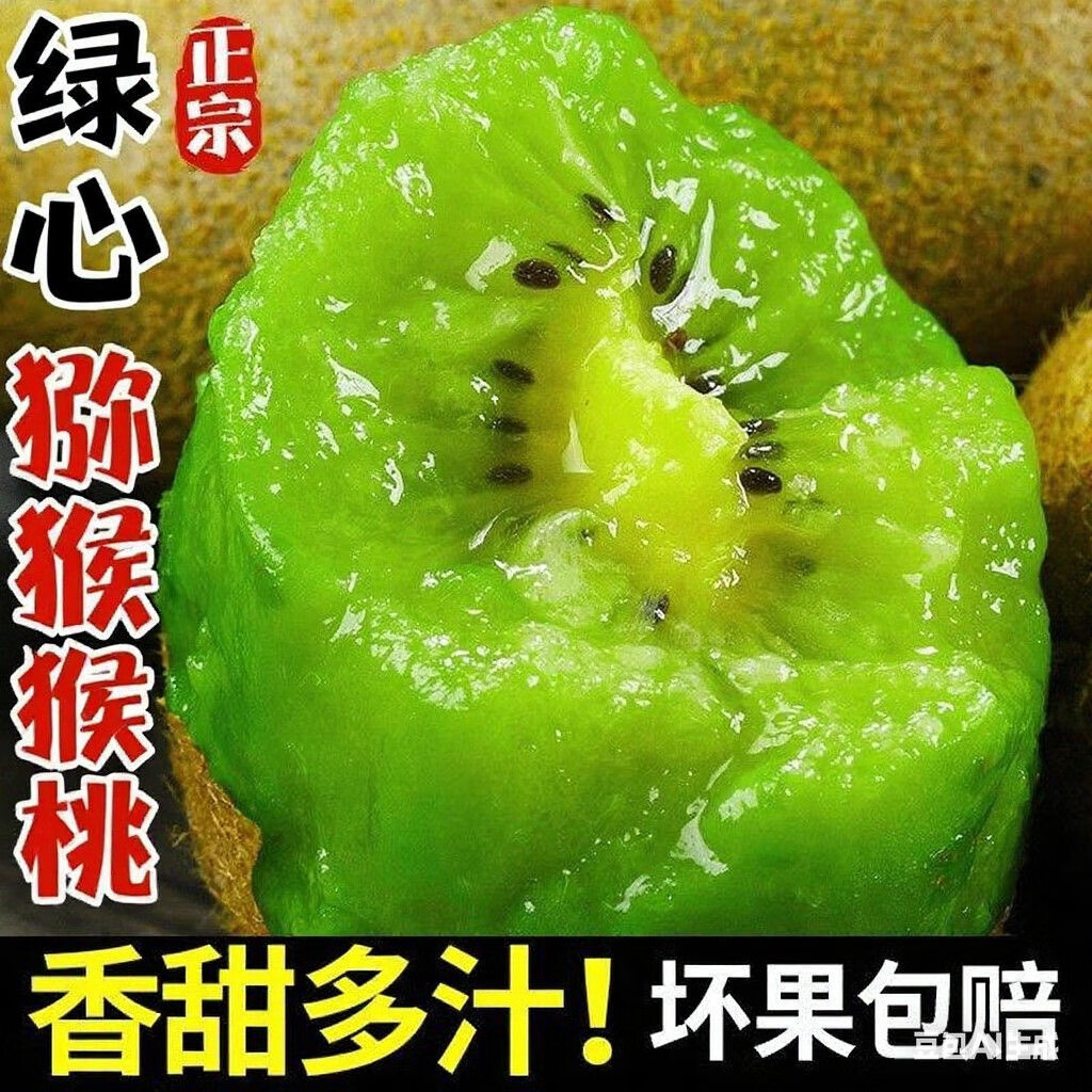 粤迎陕西绿心猕猴桃奇异果新鲜绿心新鲜水果应当季米粮一号当季 5斤精选果【香甜多汁】净4.5斤