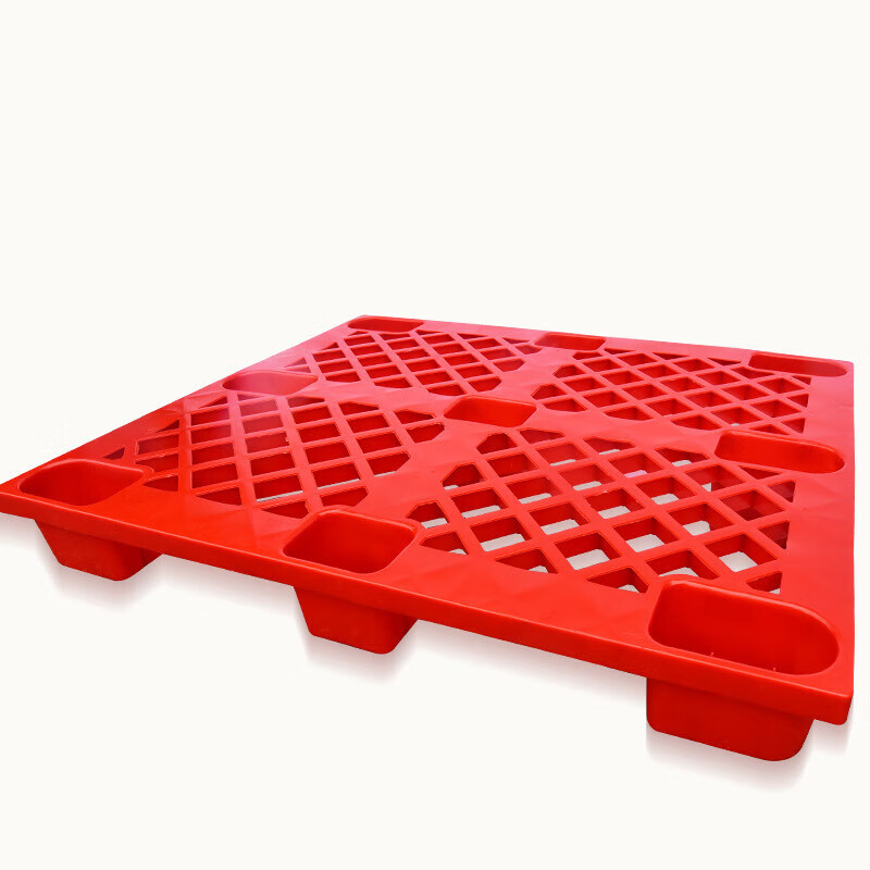 皇球塑料托盤(pán)叉車(chē)網(wǎng)格塑料墊板倉庫托盤(pán)方形大號防潮板貨架托盤(pán) 加厚1200*1000*140【新料】 1000