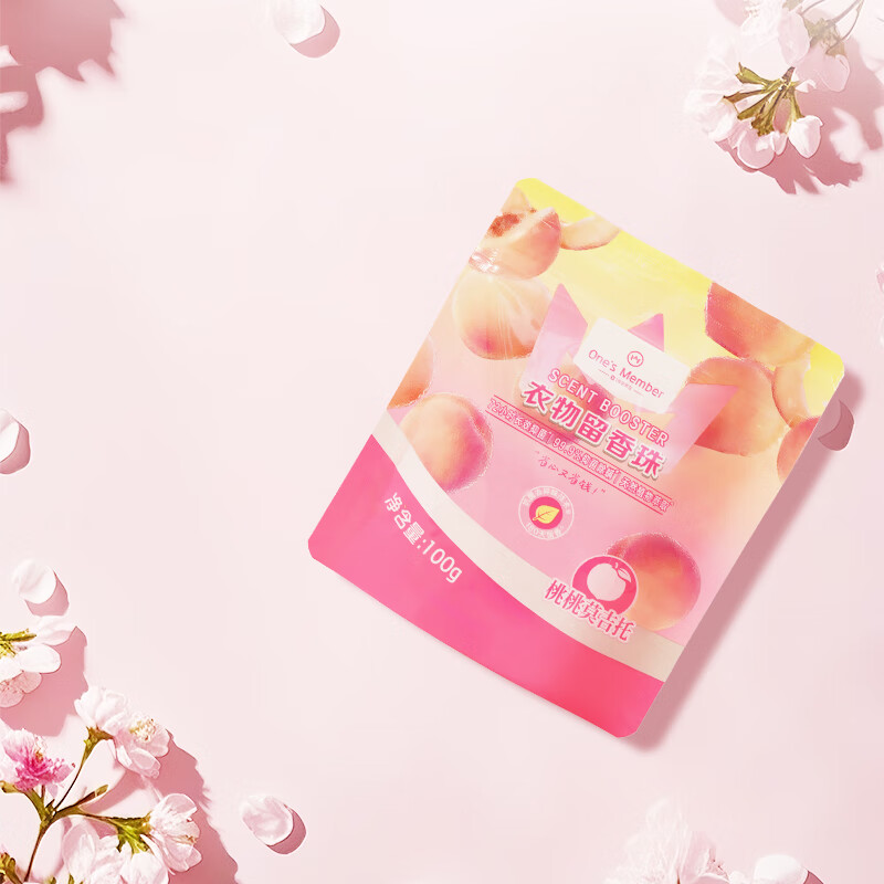 1号会员店 OM衣物留香珠 桃桃莫吉托 100g 微胶囊持久留香180天 99.9%除菌