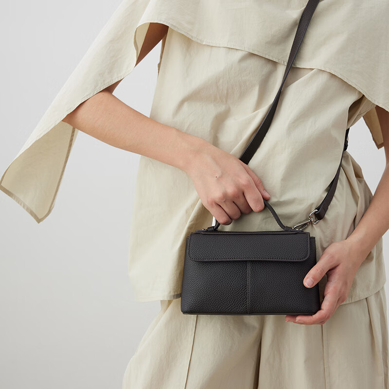 CAMPO MARZIO意大利品牌Noto 轻奢小众女士包包斜挎包女包情人节礼物 大象灰mini号CMB00408