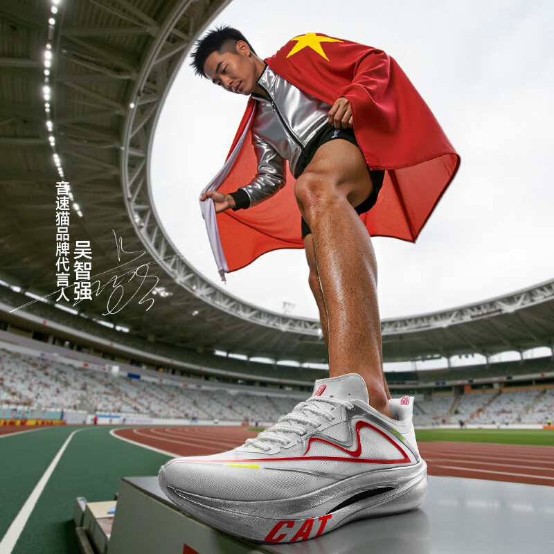 音速猫北体共研丨 上瘾跑鞋马拉松跑步鞋双碳板体考体测中长跑鞋秋冬 新纪元银【三周年限定】 42