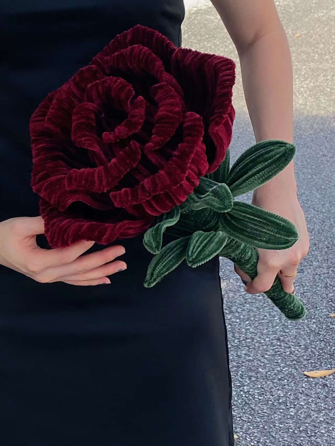 玫瑰永生花材料花手工扭扭棒巨型花diy包自制超大送女友礼物 0