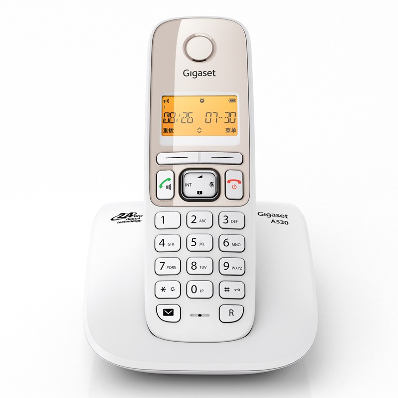 集怡嘉（Gigaset） 原SIEMENSA730 无绳电话机座机家用办公子母机 无线电话清晰免提 A530系统白