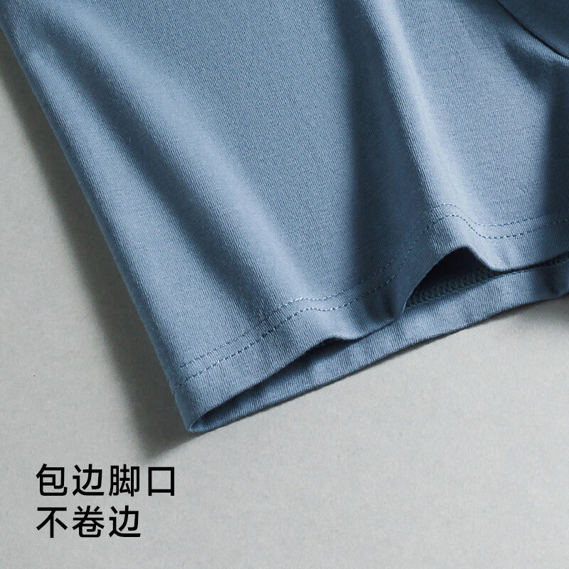 猫人(MiiOW)男士内裤男纯棉抑菌裆四角裤宽松透气大码男生短裤裤衩 深灰+浅灰+天蓝 2XL