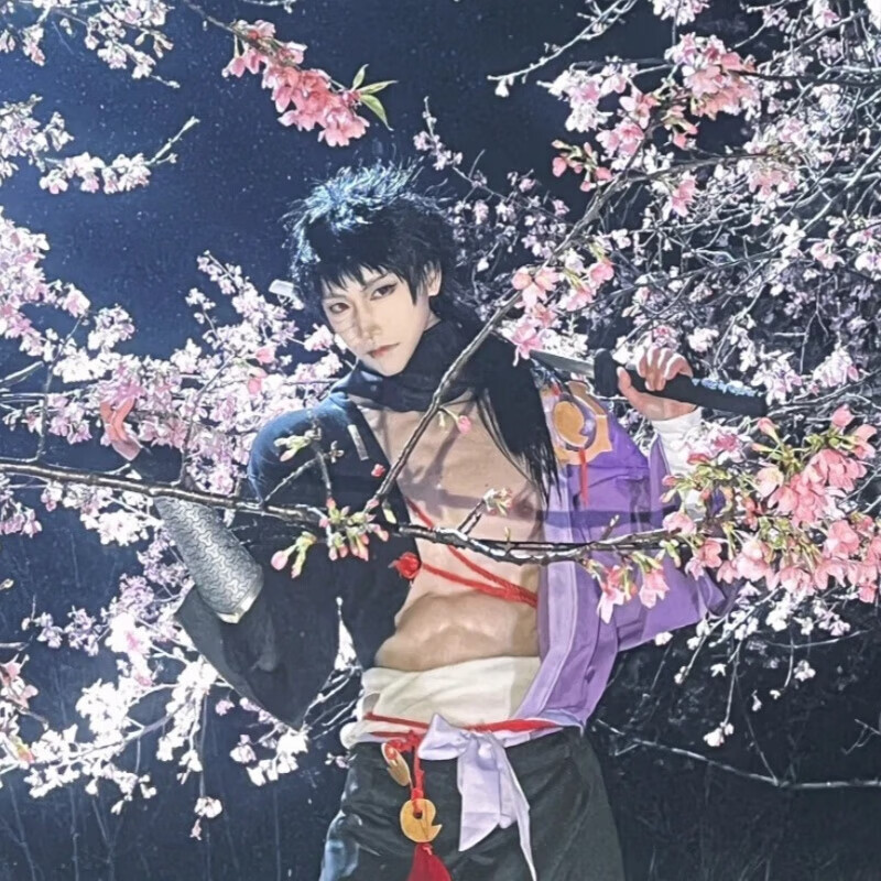 班达熊漂泊带土cos服动漫火影忍者cosplay破面带土角色扮演卡通周边c服 漂泊带土C服+配饰+面具+随机项链 XL