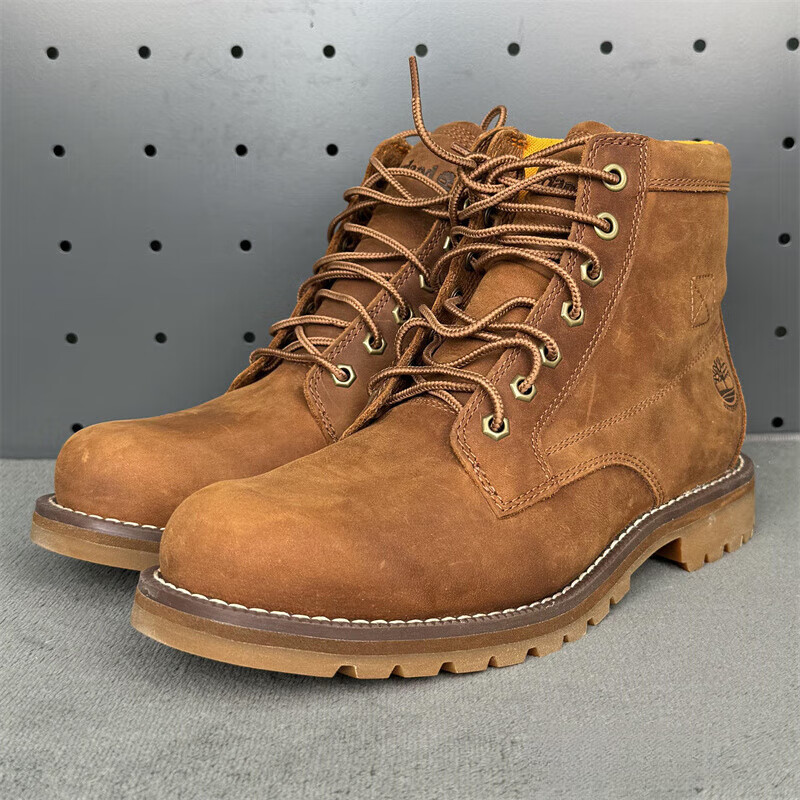 添柏岚（Timberland）4折Timberland添柏岚男鞋靴户外休闲防水皮革高帮靴A44MY F13-铁锈色 8/41.5