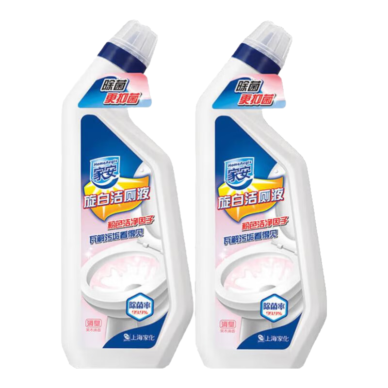 家安（HomeAegis）旋白潔廁液衛(wèi)生間潔廁靈潔廁液除臭除垢去漬去異味 消臭清香潔廁液1000g