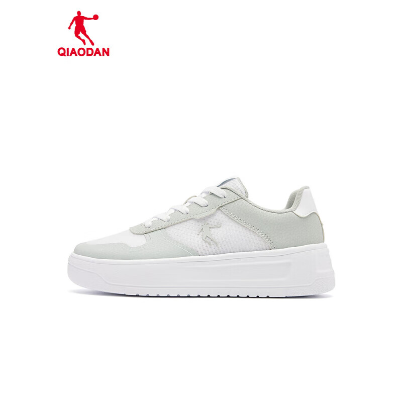 乔丹女鞋板鞋夏季透气网纱小白鞋厚底增高休闲鞋子女款运动鞋