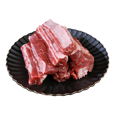 春禾秋牧巴西草饲原切牛肋条 净重2斤 炖煮香煎烧烤 进口牛肉生鲜