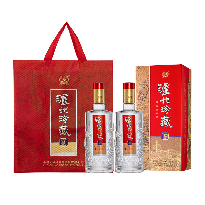 泸州老窖泸州珍藏六窖 浓香型白酒 婚宴喜酒宴请送礼 52度 500mL 6瓶 整箱