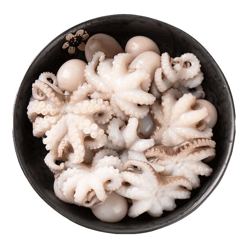 一蝦一世界鮮活冷凍小八爪魚 三去迷你章魚仔去齒去內(nèi)臟 火鍋燒烤年夜飯食材 免處理中號(hào) 3斤(凈重)  4-6只/斤
