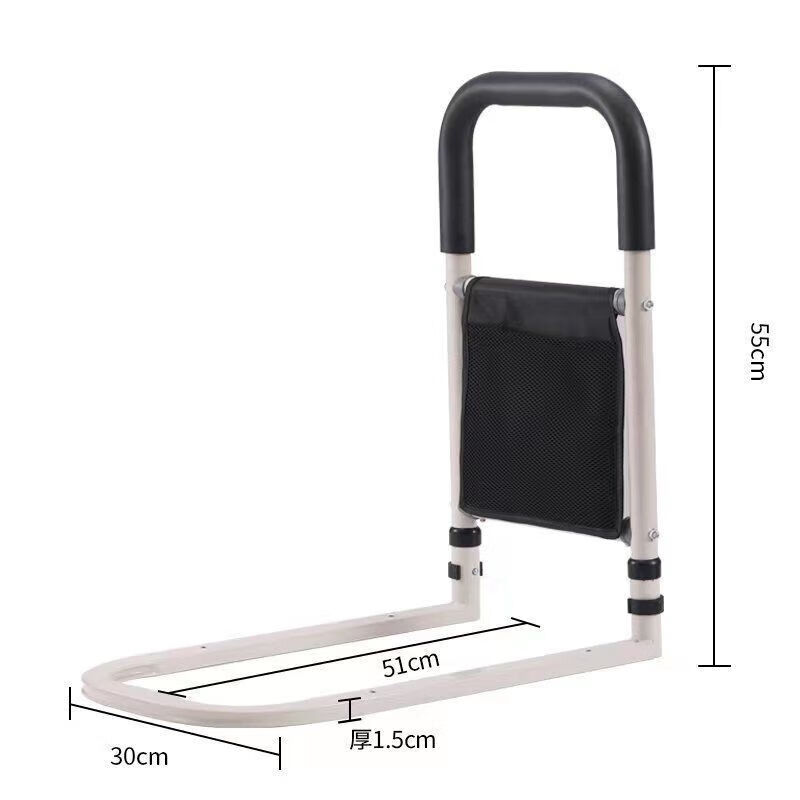 床边扶手老人起床辅助起身神器家用老年人床上助起栏杆床头助力架 无包 扇形扶手