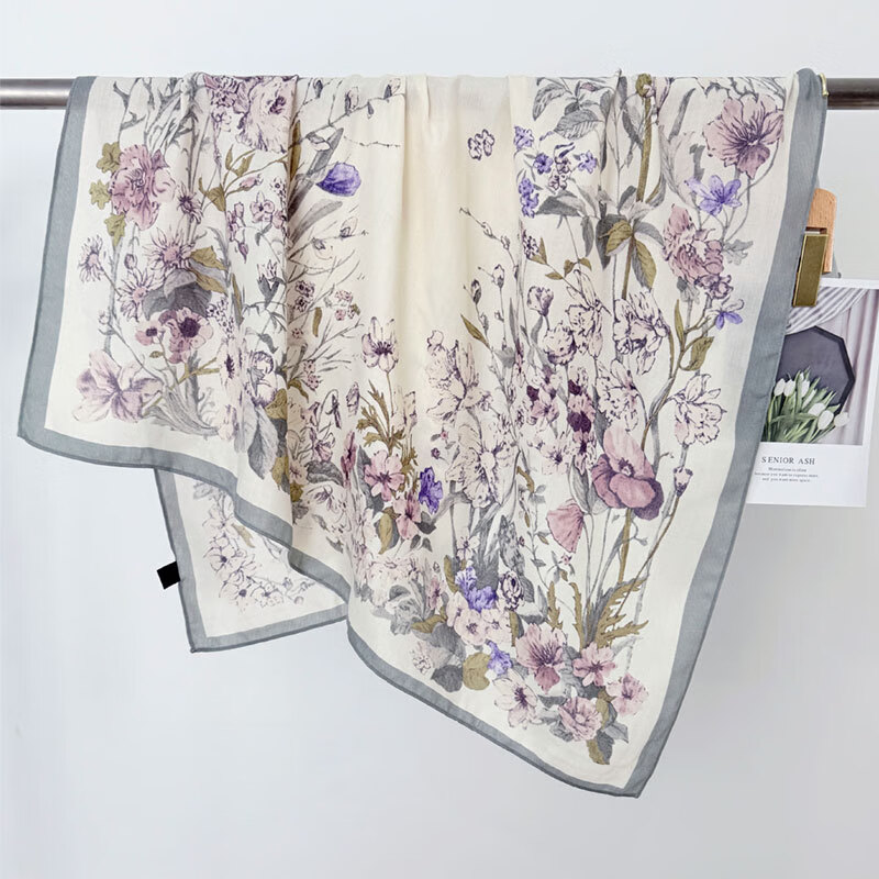 ���ܻ����污��ʱ������˿��90CM��԰ӡ�������ٴ��Ůʿ����Χ�� Rzw90-3��ɫ�� 90*90 20.34Ԫ