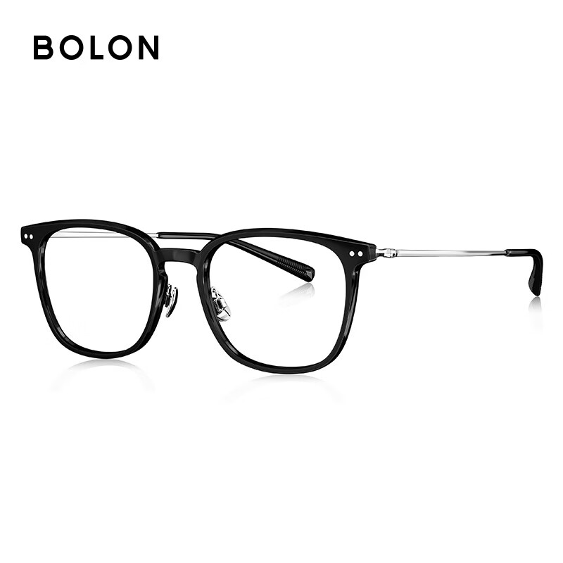 暴龙(BOLON)近视眼镜框 轻质潮流胶框镜架 暴龙眼镜 BJ5199 精选 B10-亮黑镜框 【韩国凯米U2镜片】镜框+凯米U2系列1.74透明镜片(建议900度以内)