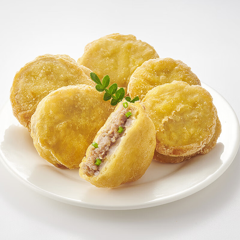 安井 冻品先生 香脆藕盒 油炸小吃半成品预制菜 空气炸锅食材方便速食 香脆藕盒800g*10袋【整箱批发】
