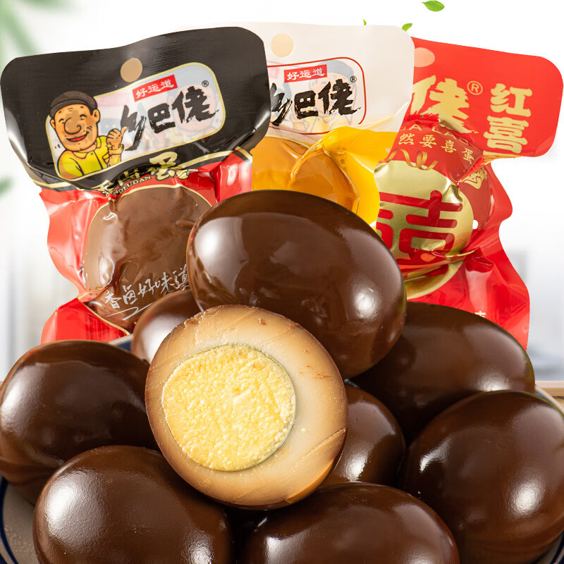 好运道乡巴佬 香卤蛋33g*10枚  熟鸡蛋泡面搭档休闲零食即食卤味