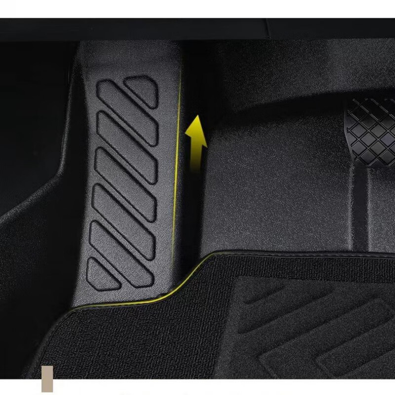 工马包门槛深蓝专用深蓝AL03深蓝猎手深蓝S7全包围tpe汽车脚垫 包门槛双层TPE脚垫黑色提花 长安深蓝SL03