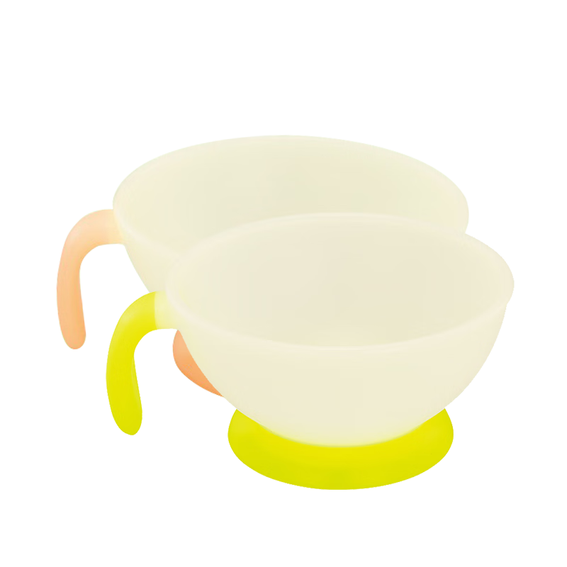 Combi康贝儿童辅食碗9月龄+宝宝专用出行便携防摔碗 婴儿吃饭训练餐具 大碗260ml+小碗200ml