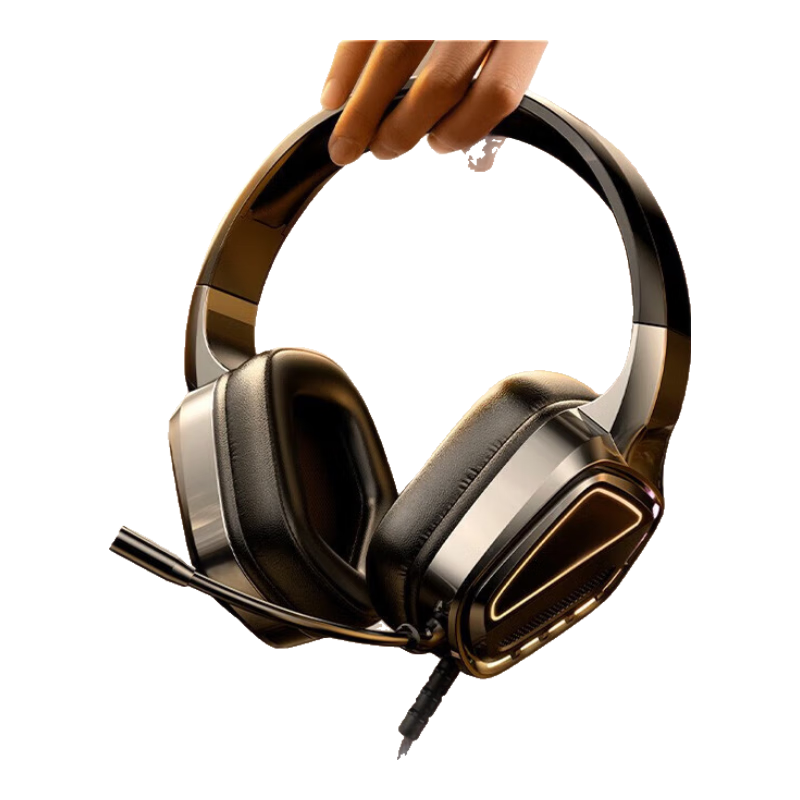 Rtako【专业电竞精准听声】游戏耳机头戴式电竞耳麦有线降噪麦克风笔记本台式电脑吃鸡三角洲fps音乐 USB电竞款【四核立体环绕声丨精准辨位】 暗夜黑【笔记本台式电脑可用】佩戴舒适 138元