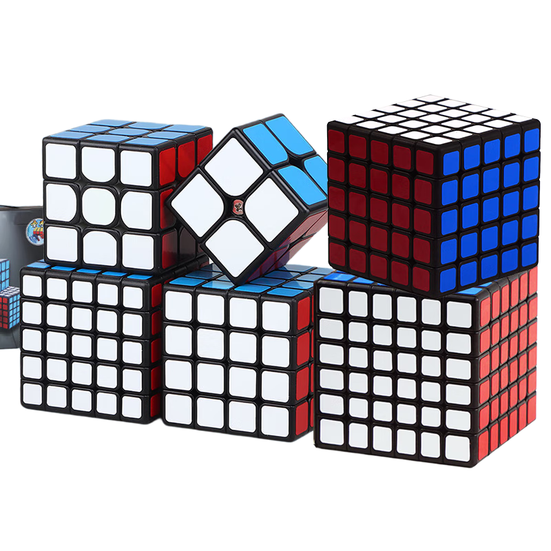 圣手五階高階魔方六階7七8八九十階11階套裝全套兒童益智玩具比賽專用 【6件套】2+3+4+5+6+7階黑 無規(guī)格