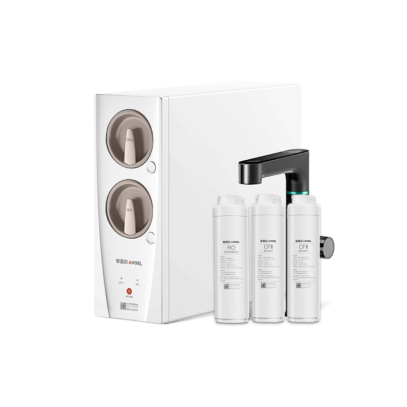 安吉爾家用凈水器直飲凈水機【玉龍Pro1200G+3年濾芯】套裝純水凈飲機 5年長效RO膜反滲透廚下式過濾器