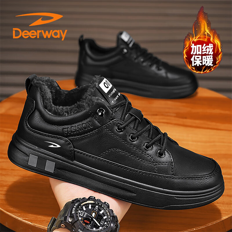 �¶��ݣ�DEERWAY����Ь����2025�ﶬ���Ͱ��Ь��ʿ���к���˶�Ь��ɫ����40