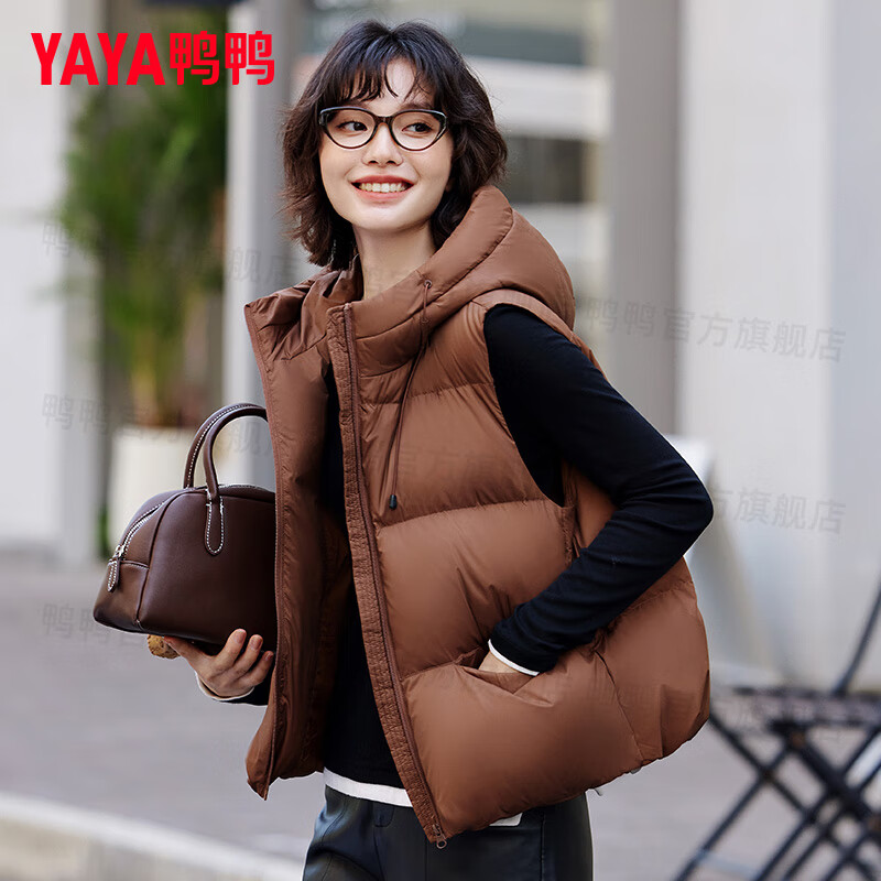 ѼѼ��YAYA����������Ů�̿�2025�����¿���ñ���������⴩��ů��������XJ ��ɫYE5C601021E L