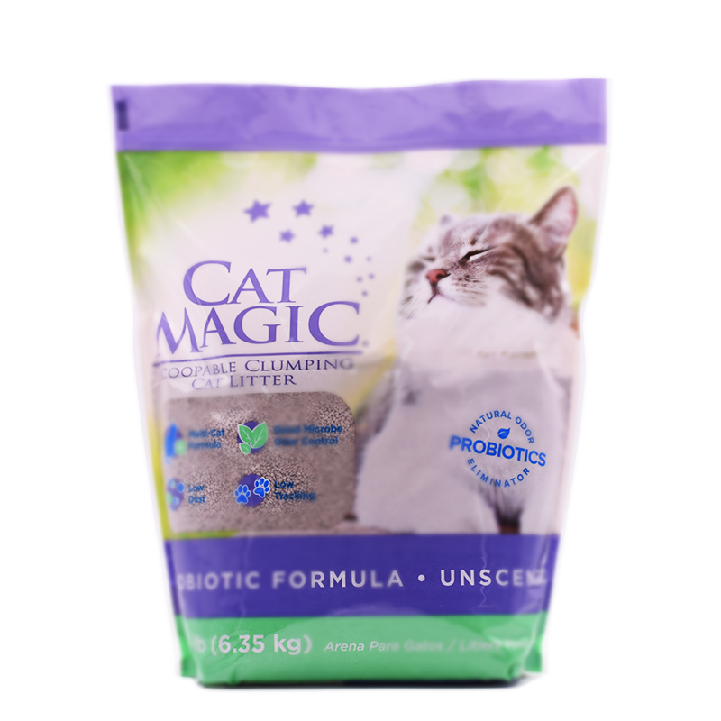 CatMagic喵洁客益生进口矿物土猫砂去异味结团猫砂无粉尘无香型14磅