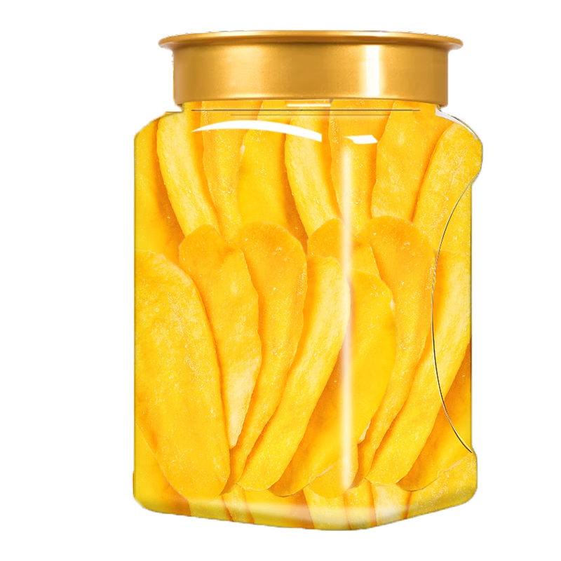 憨豆熊芒果干500g水果干芒果片酱芒果条休闲办公室休闲零食小吃蜜饯果干 【锁鲜罐装】芒果干418g*1罐