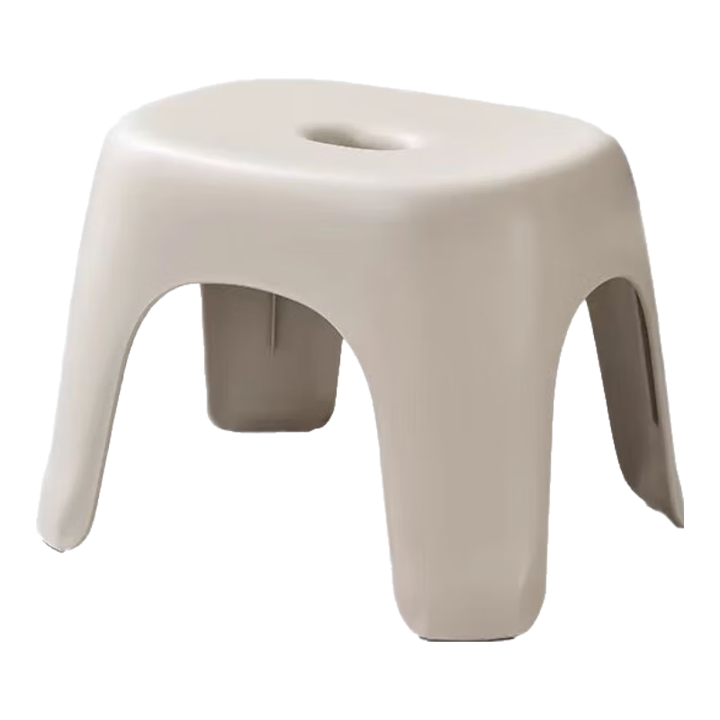奶油风家用小凳子加厚塑料凳可叠放耐用儿童凳学生寝室成人矮凳 薄荷绿1个
