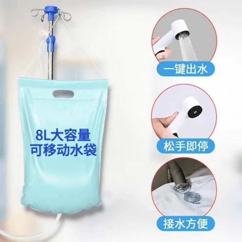 通用卧床洗澡神器 老年护理病人PVC充气洗澡神器泡澡盆床上洗澡盆  环 [品质双层]护理池+维修包